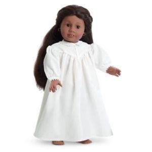 White American girl doll nightgown